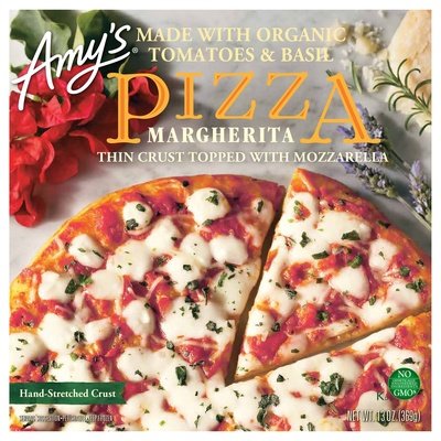 Amys Pizza Hand-Stretched Crust Margherita 8/13 Oz [UNFI #0954677]