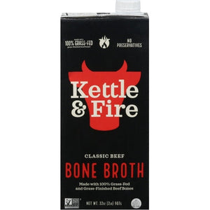 Kettle & Fire Bone Broth Classic Beef 8/32 Oz [UNFI #3100187]
