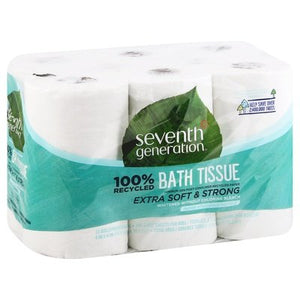 Seventh Generation Bath Tissue Double Rolls Extra Soft & Strong 2-Ply 4/12 Ct [UNFI #0624577]