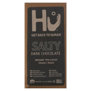 Hu Dark Chocolate Organic Salty 70% Cacao 12/2.1 Oz [UNFI-CARLISLE #2739530]