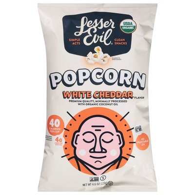 Lesser Evil Popcorn Organic No Cheese Cheesiness 12/4.6 Oz [UNFI #2846418]