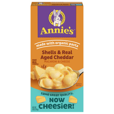 Annies Homegrown Macaroni & Cheese Shells & Real Aged Cheddar 12/6 Oz [UNFI #0688994]
