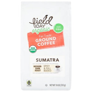 Field Day Ground Coffee - Sumatra 6/10 Oz [UNFI #2588440]