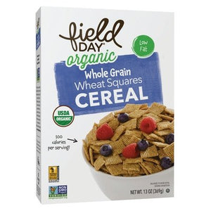 Field Day Wheat Squares Wg 10/13 Oz [UNFI #1630169]