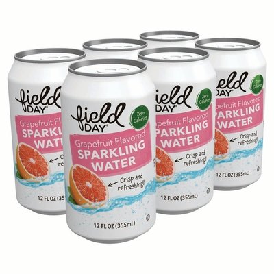 Field Day Sparkling Water Grapefruit 4/6/12 Fz [UNFI #1795111]