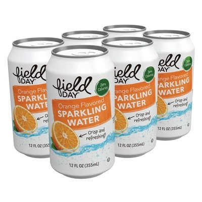 Field Day Sparkling Water Orange 4/6/12 Fz [UNFI #1795145]