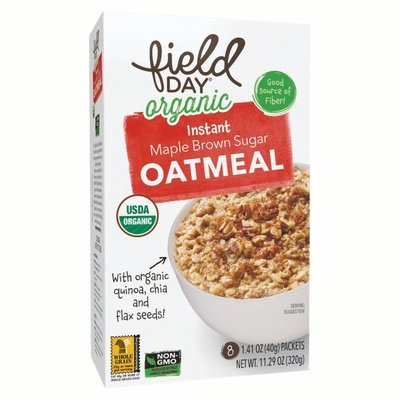Field Day Instant Oatmeal Maple Brn Sugar 6/11.30 Oz [UNFI #1777382]