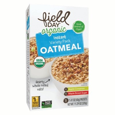 Field Day Instant Oatmeal Variety Pack 6/11.3 Oz [UNFI #1777341]