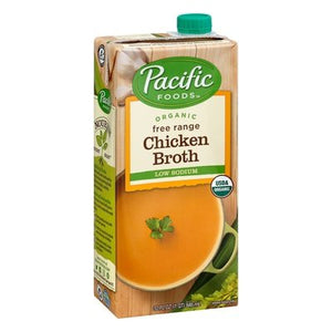 Pacific Foods Chicken Broth Organic Low Sodium 12/32 Fz [UNFI #0313213]