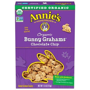 Annies Homegrown Bunny Grahams Chocolate Chip 12/7.5 Oz [UNFI #1989870]