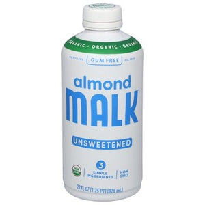 Malk Almond Malk Organic Unsweetened 6/28 Fz [UNFI #1778703]