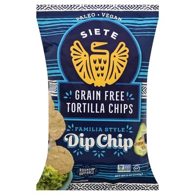 Siete Tortilla Chips Grain Free Dip Chip Familia Style 12/5 Oz [UNFI #2520260]