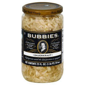 Bubbies Sauerkraut 6/25 Oz [UNFI #2529659]