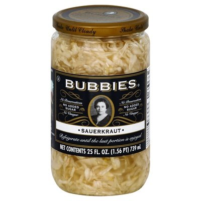 Bubbies Sauerkraut 6/25 Oz [UNFI #2529659]
