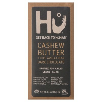 Hu Dark Chocolate Organic Cashew Butter + Pure Vanilla Bean 70% Cacao 12/2.1 Oz [UNFI-CARLISLE #2739605]