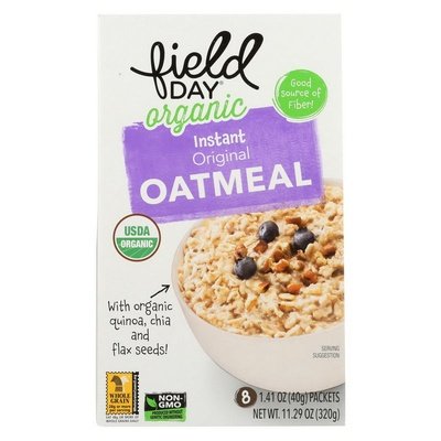 Field Day Instant Oatmeal Original 6/11.30 Oz [UNFI #1777374]