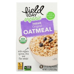 Field Day Instant Oatmeal Original 6/11.30 Oz [UNFI #1777374]
